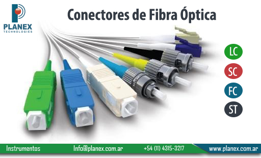 Conectores de Fibra óptica más utilizados en la Actualidad